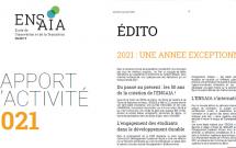 Rapport d'activité de l'ENSAIA, année 2021