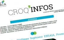 Croq'Infos, l'infolettre de l'ENSAIA, Novembre 2022