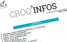Croq'Infos, l'infolettre de l'ENSAIA, Décembre 2023